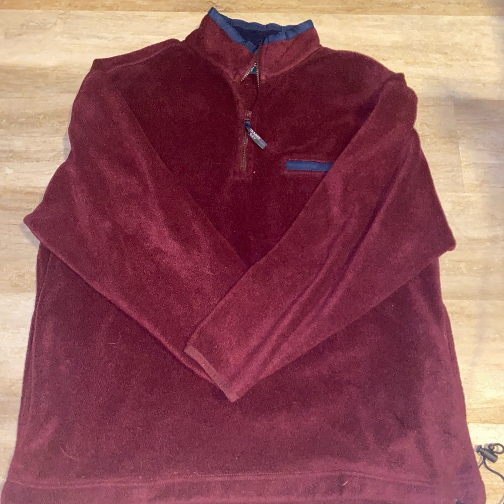 Trader Bay Maroon Quarter Zip